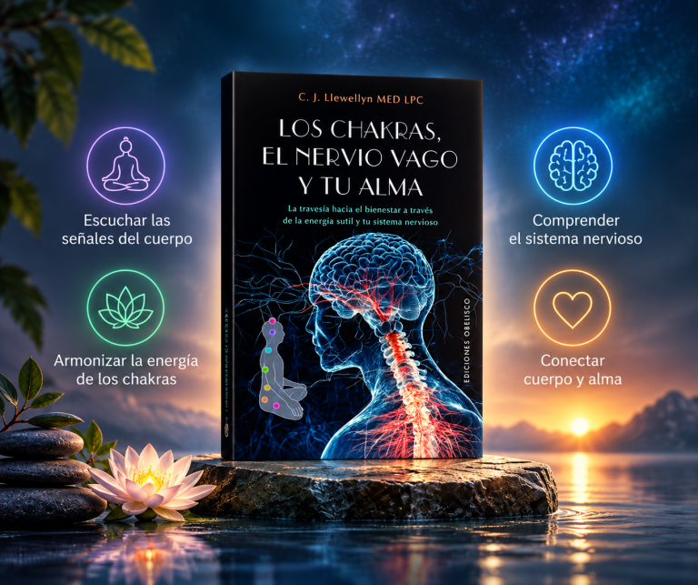 Portada de Los chakras, el nervio vago y tu alma, de C. J. Llewelyn
